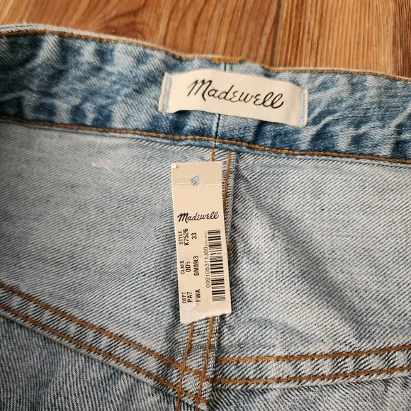 Madewell Jeans Women's 33 Blue The Curvy Perfect Vintage Jean NEW - Picture 9 of 14